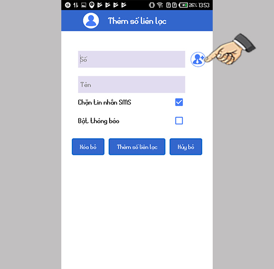 Thêm số liên lạc